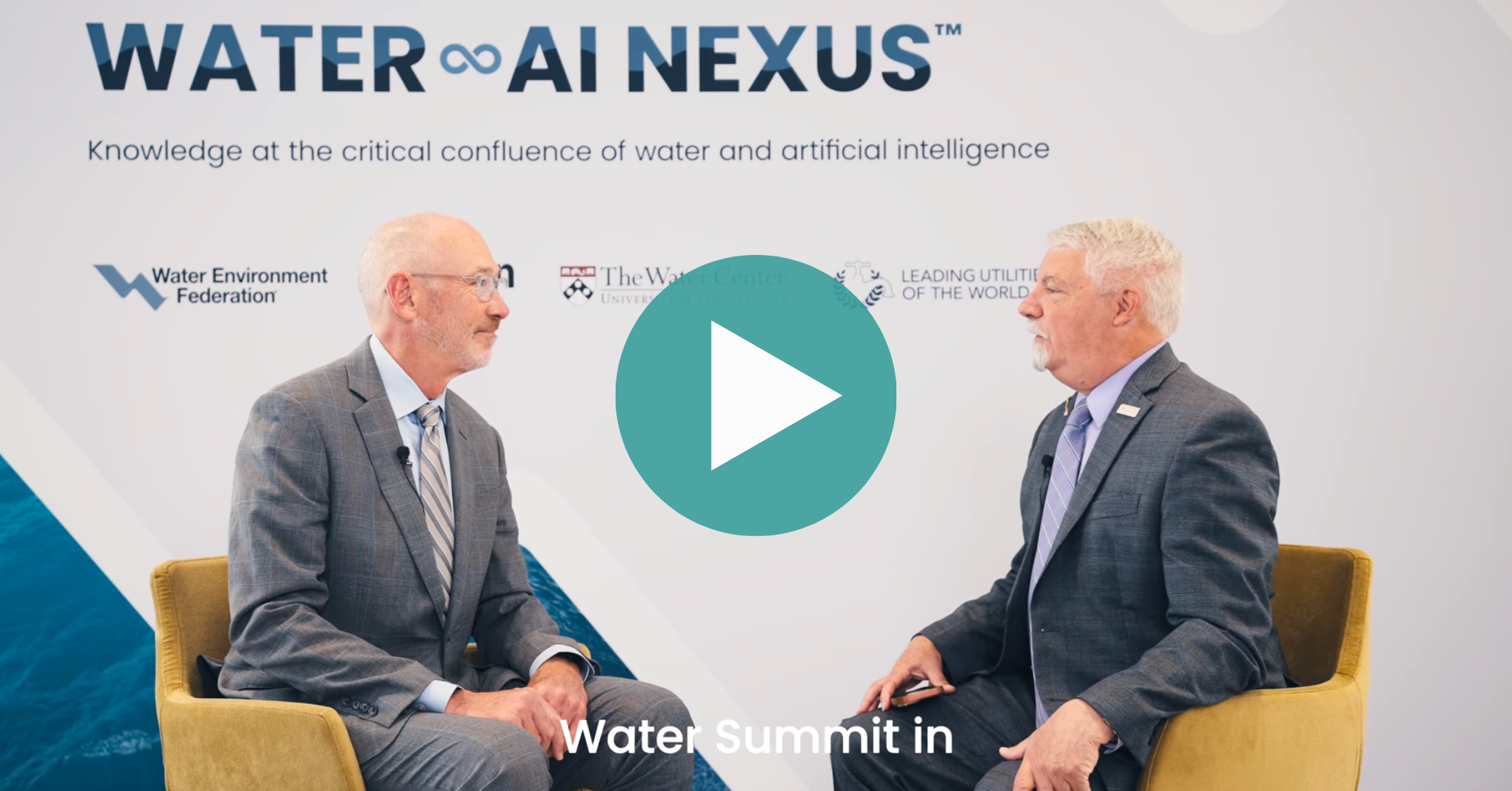Global Water Summit 2026: Bruno Pigott, WateReuse + Keith Hobson, WEF President